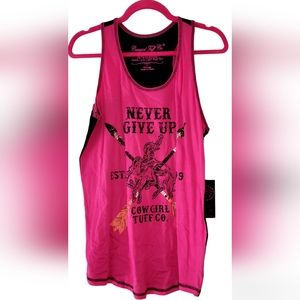 Cowgirl Tuff Racerback Tank Top